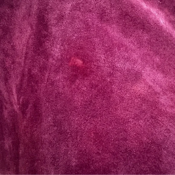 Dark Red Suede Flared High Rise - Picture 8 of 10